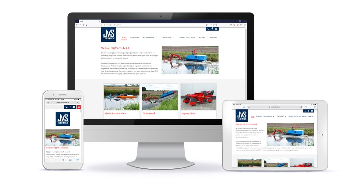 Portfolio - Webdesign - JVS Techniek