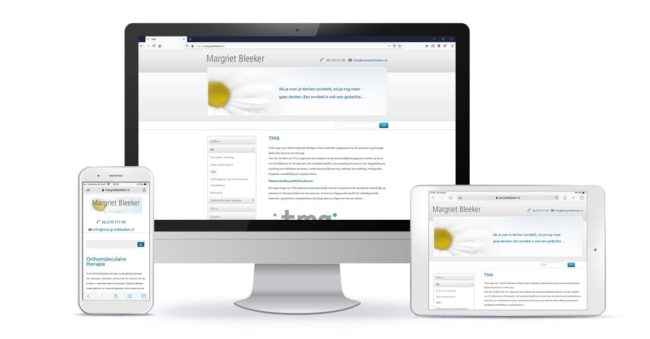 Portfolio - Webdesign - Margriet Bleeker